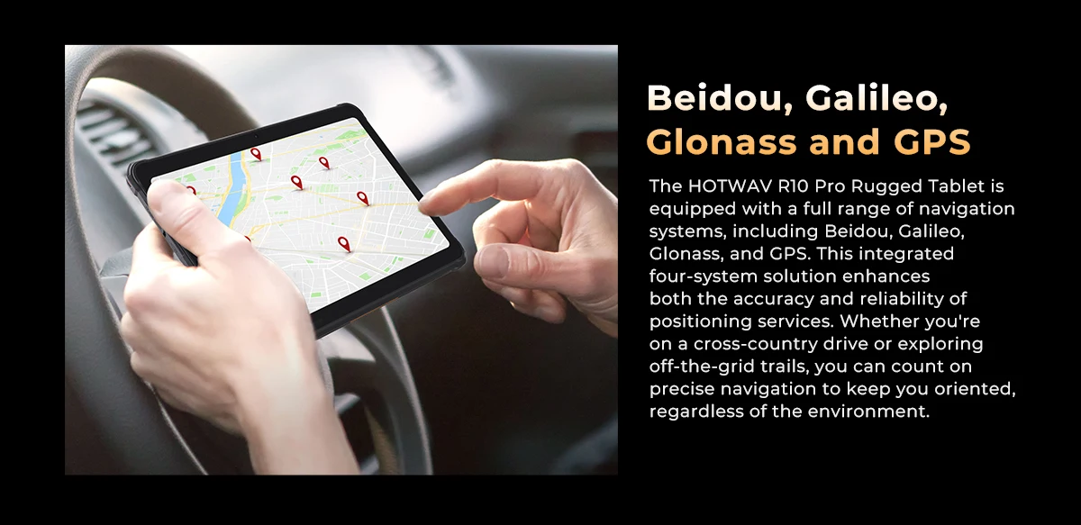 HOTWAV R10 Pro Rugged Tablet 10800mAh Massive Battery 10.1'' HD+ Display Pad Android 14 8GB 256GB 13MP 4G Global Tablet PC