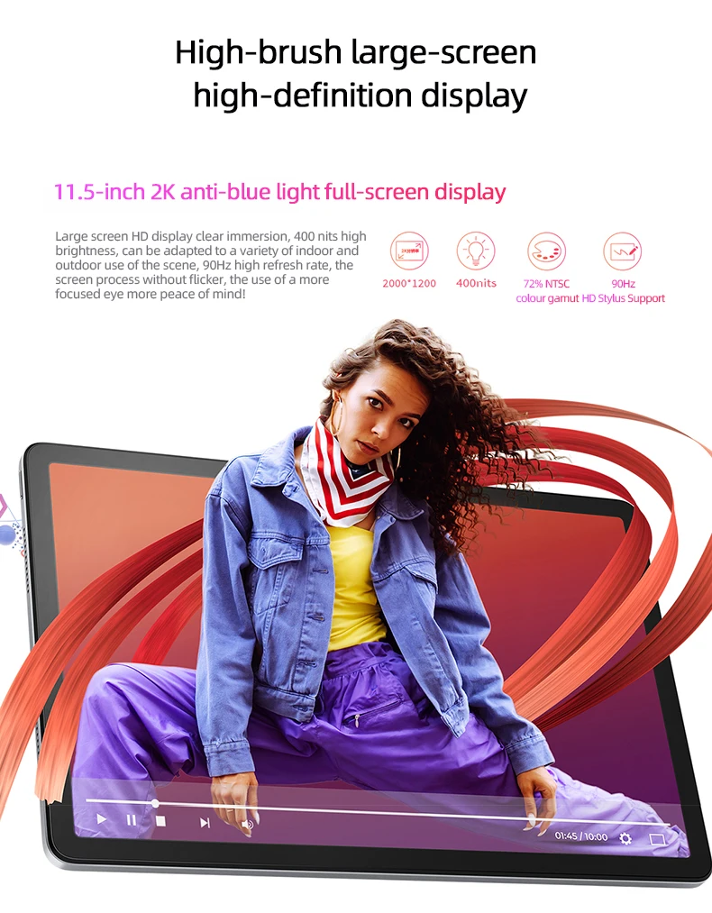 Global Firmware Lenovo K11/Plus Tablet WIFI 11.5" Snapdragon 680 Processor 8+256G /6+128 GPS 8600mAh Android14