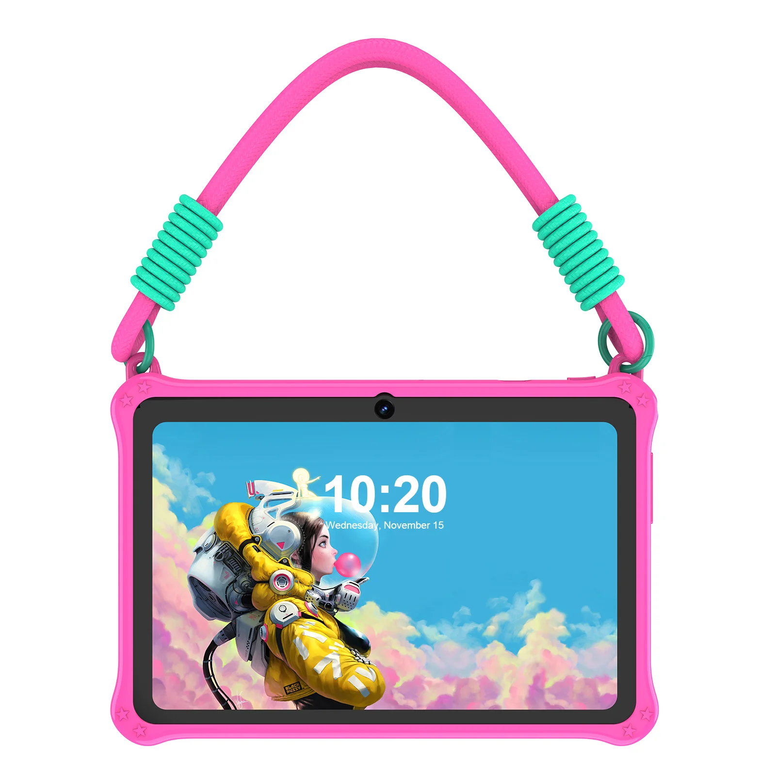 PRITOM Kids Tablet 7 Inch Android 13 4GB (2+2 VIRTUAL) RAM 32GB ROM WiFi Bluetooth Children Software Installed with Lanyard