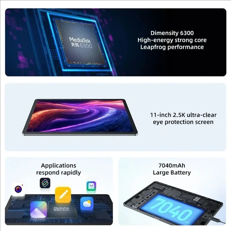 Limited Big Save Lenovo Original New Lenovo Xiaoxin Pad 11 2025 MTK Dimensity 6300 11" 2.5K Screen 7040mAh WIFI Android Tablet