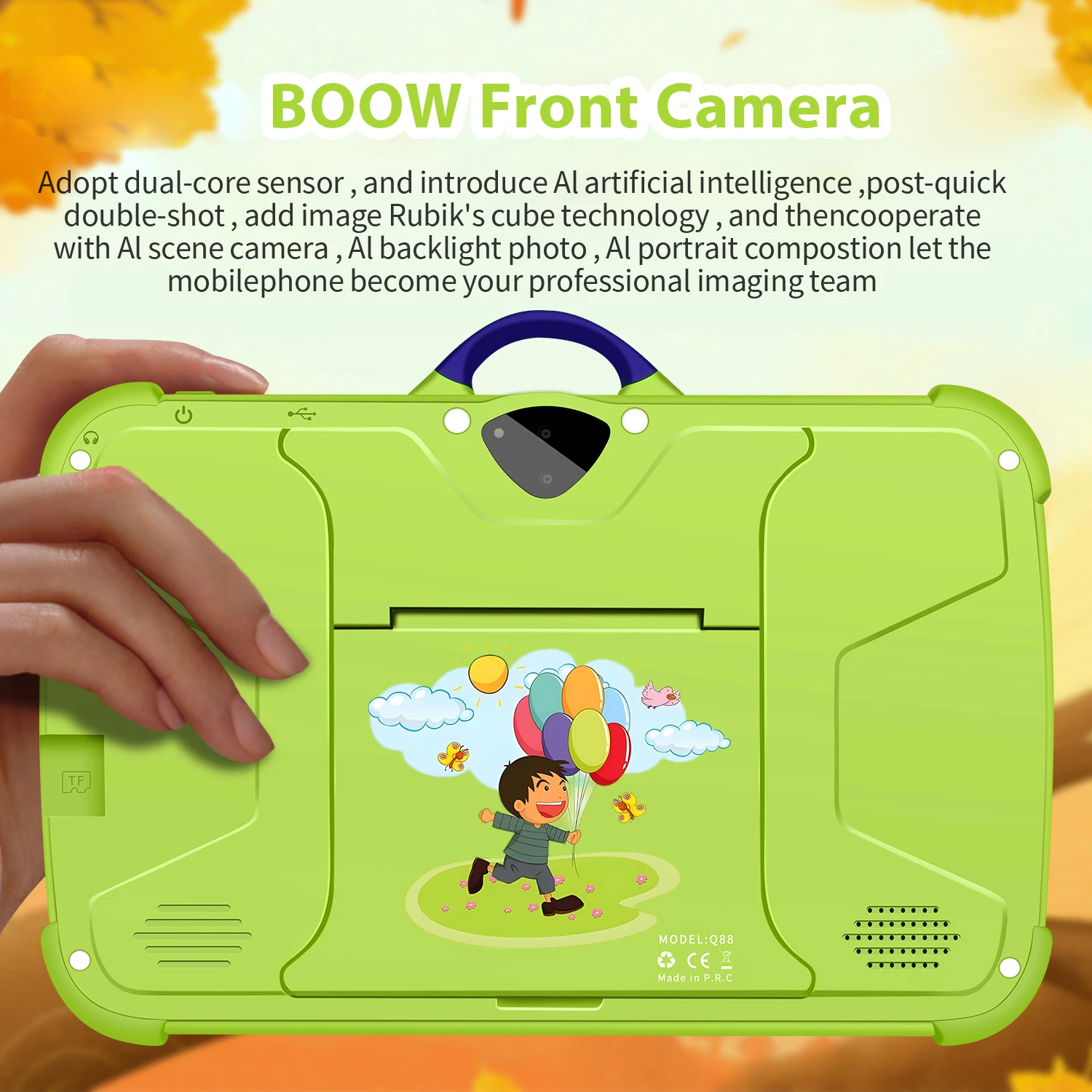 New 7 Inch 5G WiFi Education Learning Kids' Tablets Quad Core 4GB RAM 64GB ROM Android 13 Google Play Support Bluetooth 4000mAh