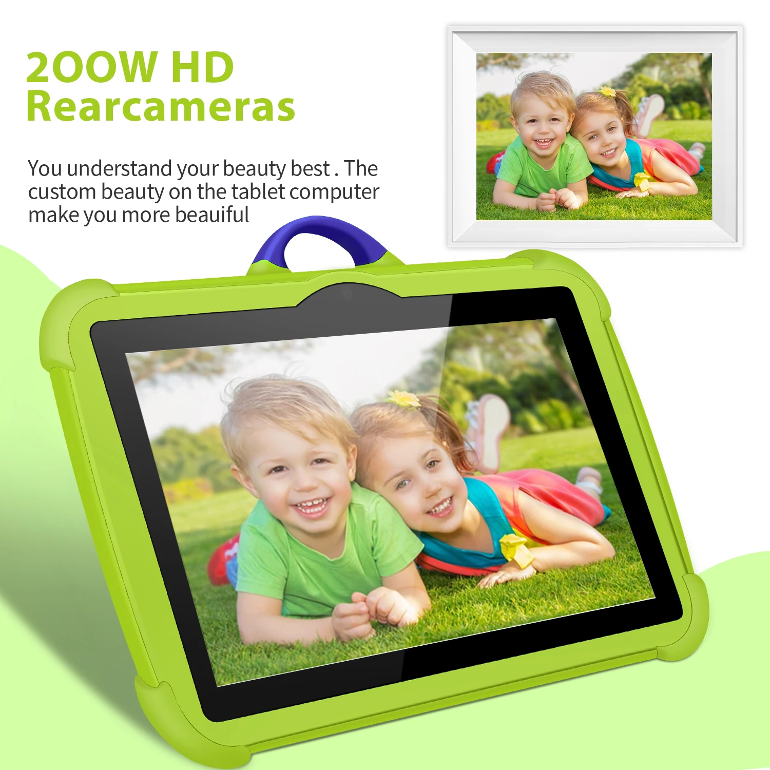 New 7 Inch 5G WiFi Education Learning Kids' Tablets Quad Core 4GB RAM 64GB ROM Android 13 Google Play Support Bluetooth 4000mAh