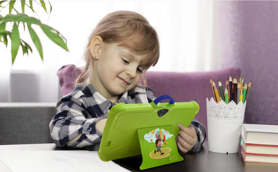 New 7 Inch 5G WiFi Education Learning Kids' Tablets Quad Core 4GB RAM 64GB ROM Android 13 Google Play Support Bluetooth 4000mAh