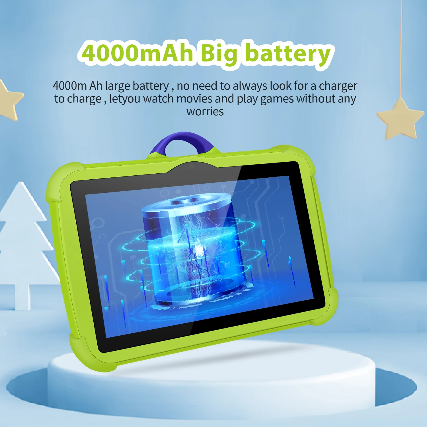 New 7 Inch 5G WiFi Education Learning Kids' Tablets Quad Core 4GB RAM 64GB ROM Android 13 Google Play Support Bluetooth 4000mAh