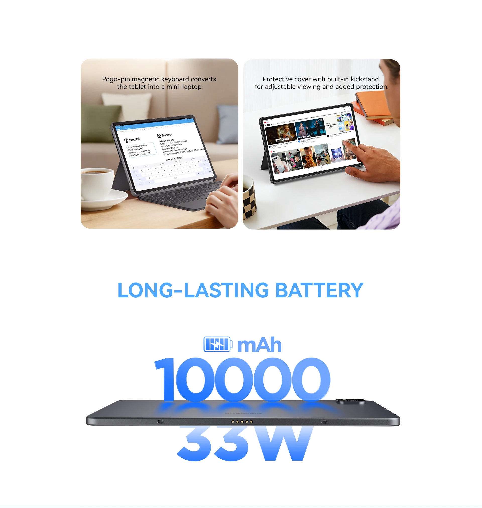 ALLDOCUBE iPlay 70 Pad Pro 12.1'' 2.5K 90Hz Dsiplay MTK G100 16GB RAM 128GB ROM 10000mAh 4G LTE Android 16 Tablet