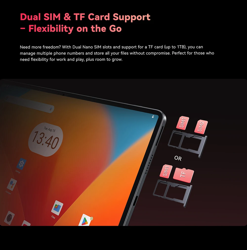 [Shipping from Poland] Cubot [Tab 70] Tablet 16Gb(6+10) Ram 128Gb Rom 8200Mah 10.95" Hd+ Screen Android 14 Octa-Core Face Id Pad