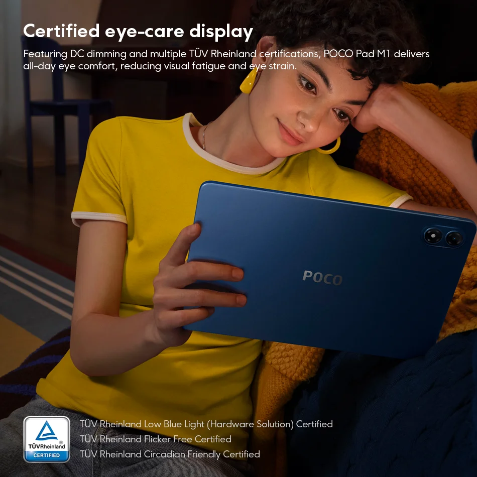 Original POCO Pad M1 Global Version Snapdragon 7s Gen 4 Tablet 12.1" 2.5K 120Hz Display 12000mAh Battery 27W Reverse Charge