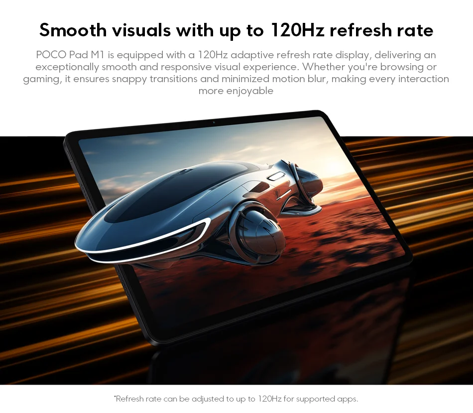 Original POCO Pad M1 Global Version Snapdragon 7s Gen 4 Tablet 12.1" 2.5K 120Hz Display 12000mAh Battery 27W Reverse Charge