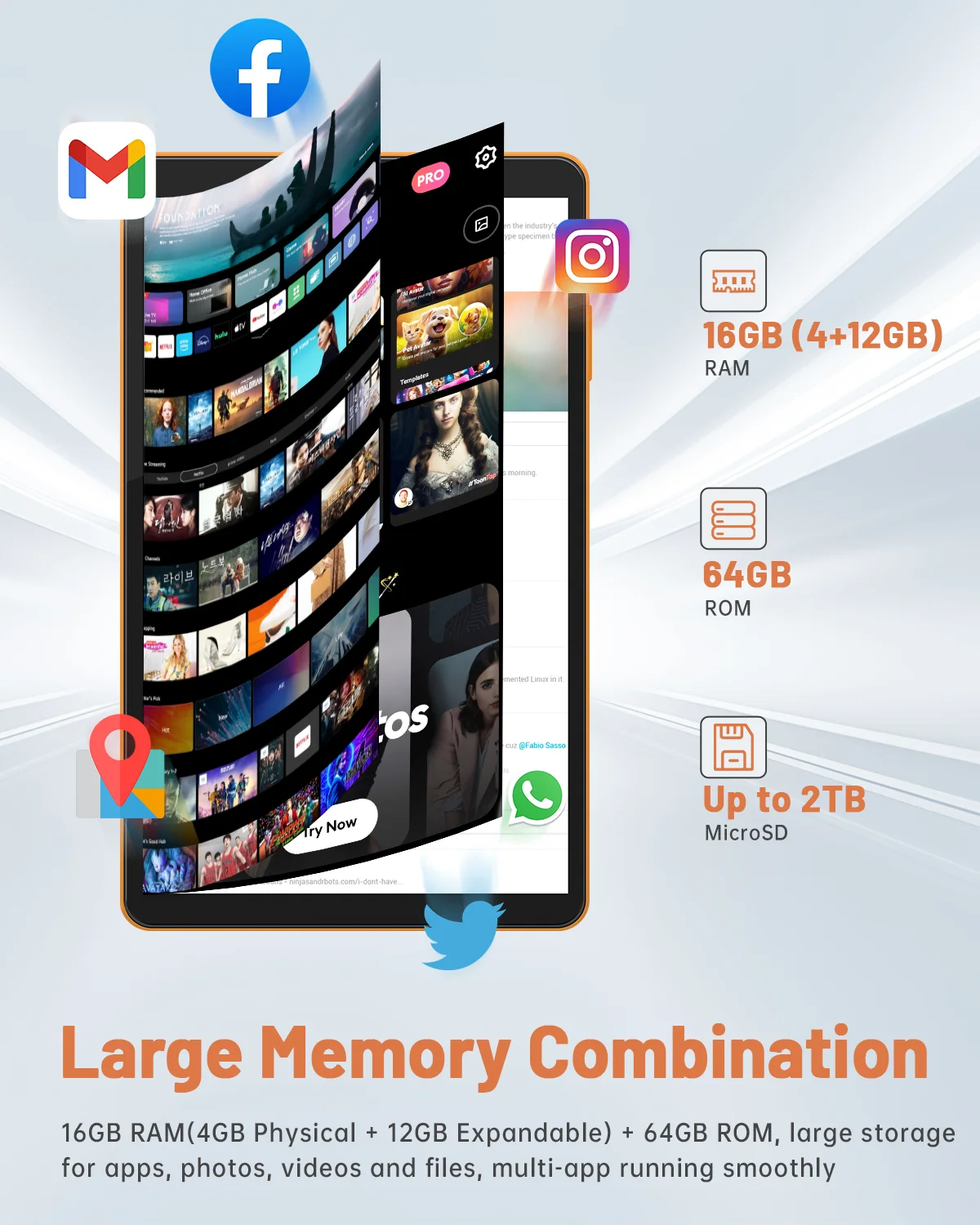 Paitanry Y86 8.7 Inch 4G LTE Phone Call SIM Tablet,Android 16,16GB（4GB+12GB) Virtual RAM,64GB Storage,1TB Expand,Unisco T616,Octa Core,1340x800 HD IPS Screen,90Hz,5000mAh Battery,Dual Camera,2.4G/5G Wifi,Gemini AI,Google Play,GMS Certificated,FACE ID
