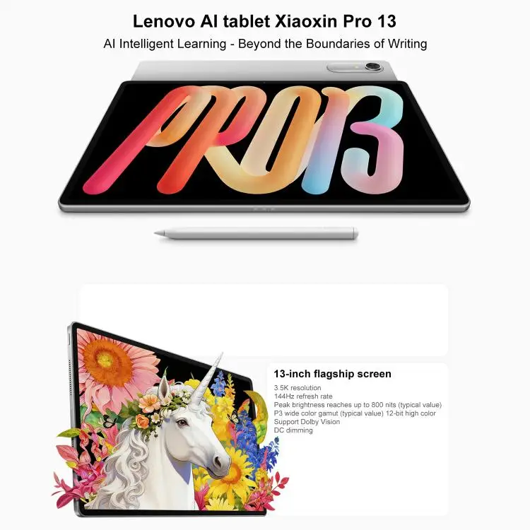 Lenovo XiaoXin PadPro13 2026 Tablet Snapdragon 8s Gen4 ,144HzRefresh Rate, 10200mAhBattery for Work & Entertainmen