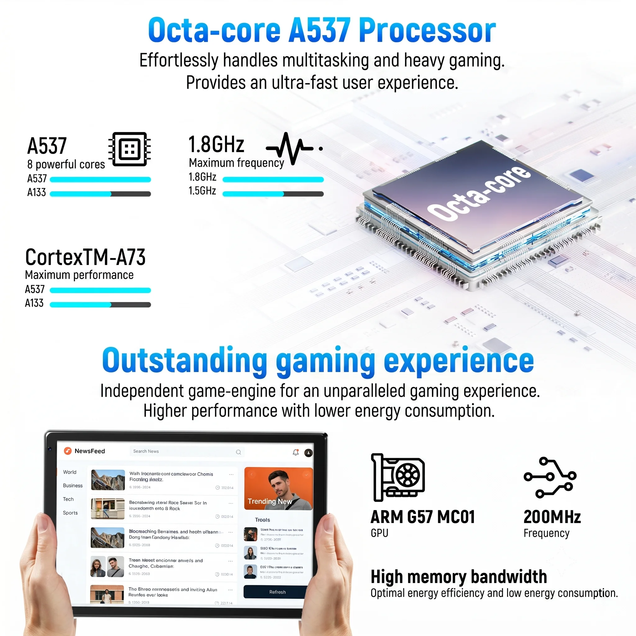 X108 Tablet 10.1 Inch 30GB(6G+24G) RAM 128GB ROM Android 16 Octa‑Core IPS Display 6000mAh New Upgrade Complete Accessory Set for Student Back To School Learning Entertainment Black