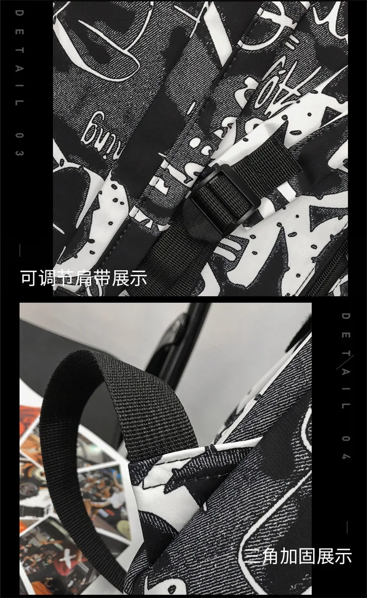 middle high school backpack for teenage boys cool school bag college student backpack large capacity schoolbag for boy cute doll
