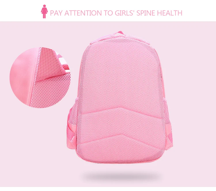 3 Pieces Pink Cat Children Backpack School Bags for girls Cartoon Kid Backpack Kitty Printing Bookbag mochilas escolares infanti