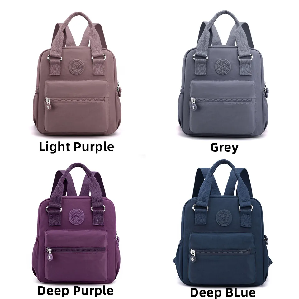 Fashion Anti-Theft Women's Backpack Durable Nylon School Bag Pretty Style Girls Travel Backpack Female School Pack