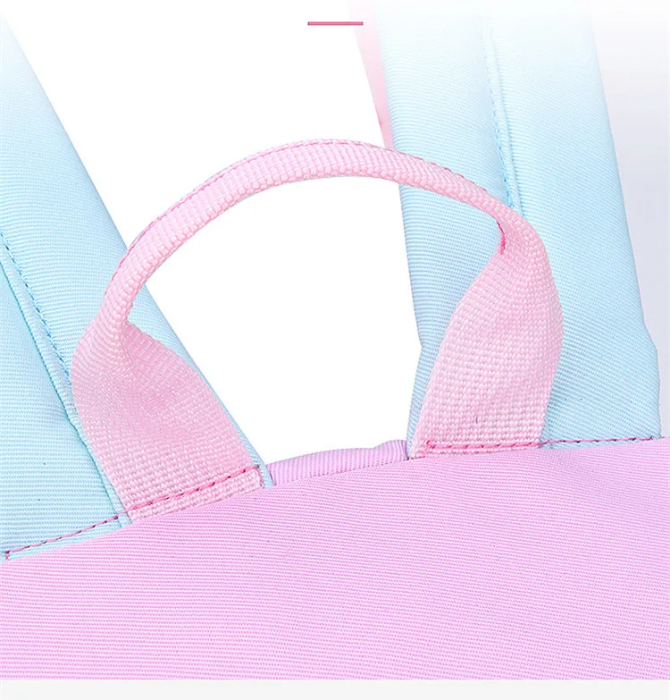 Kawaii Pink Purple Elementary School Backpack for Girls Cute Rainbow Student Bookbag Primary School Girl SchoolBag Children Gift