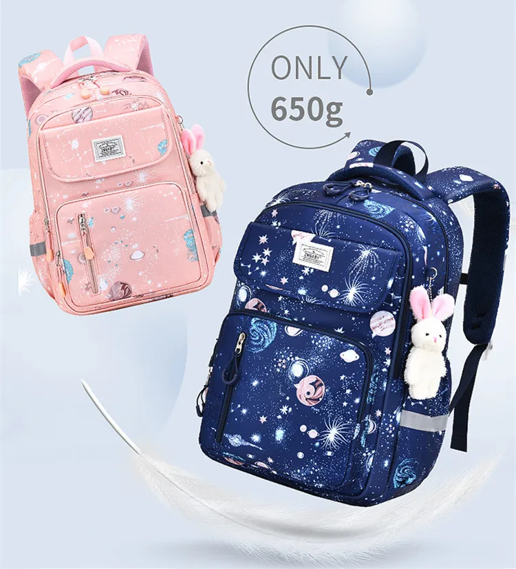 Kawaii School Backpack for Girls Elementary School bag for students Children Gift Pink Purple Bookbag primary girls schoolbag