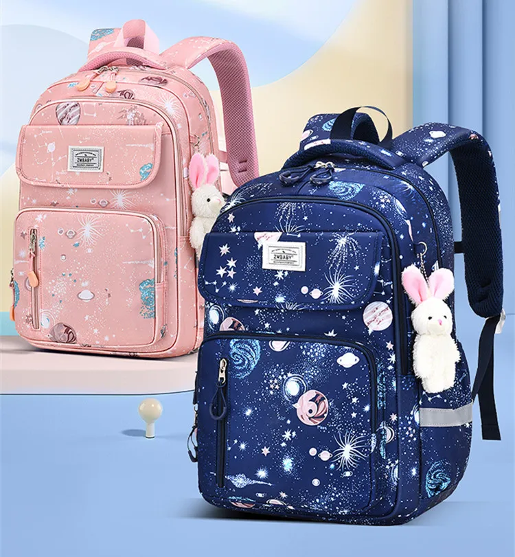 Kawaii School Backpack for Girls Elementary School bag for students Children Gift Pink Purple Bookbag primary girls schoolbag