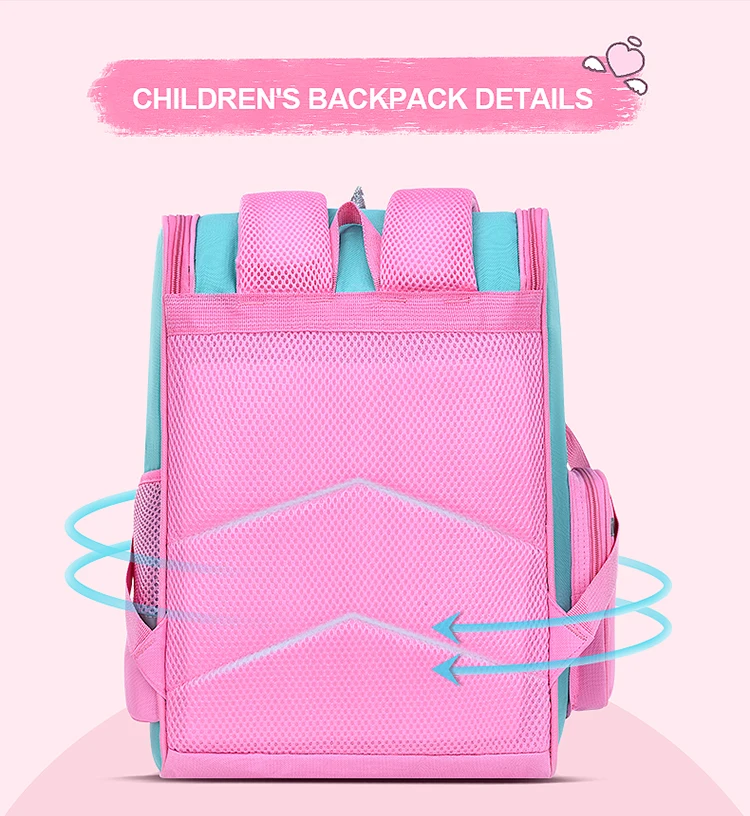 New CHILDREN'S Elementary School Students Schoolbag 6-12 Years Old Boys and Girls Shoulders Backpack 1-6 Grades Unicorn Cute Wat