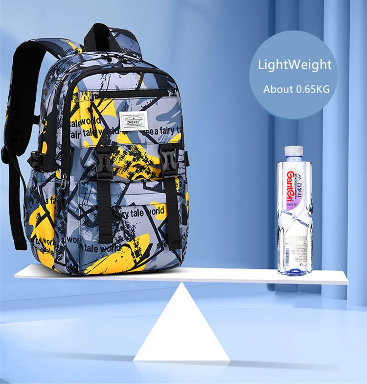 primary middle school bags for boys lightweight backpack large capacity bookbag waterproof backpack elementary student bagpack