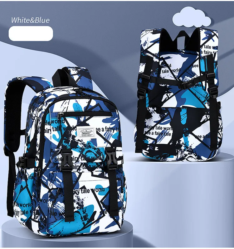 primary middle school bags for boys lightweight backpack large capacity bookbag waterproof backpack elementary student bagpack