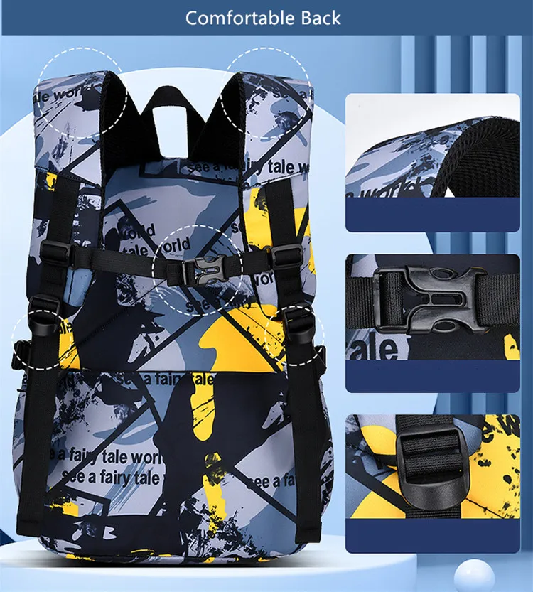 primary middle school bags for boys lightweight backpack large capacity bookbag waterproof backpack elementary student bagpack