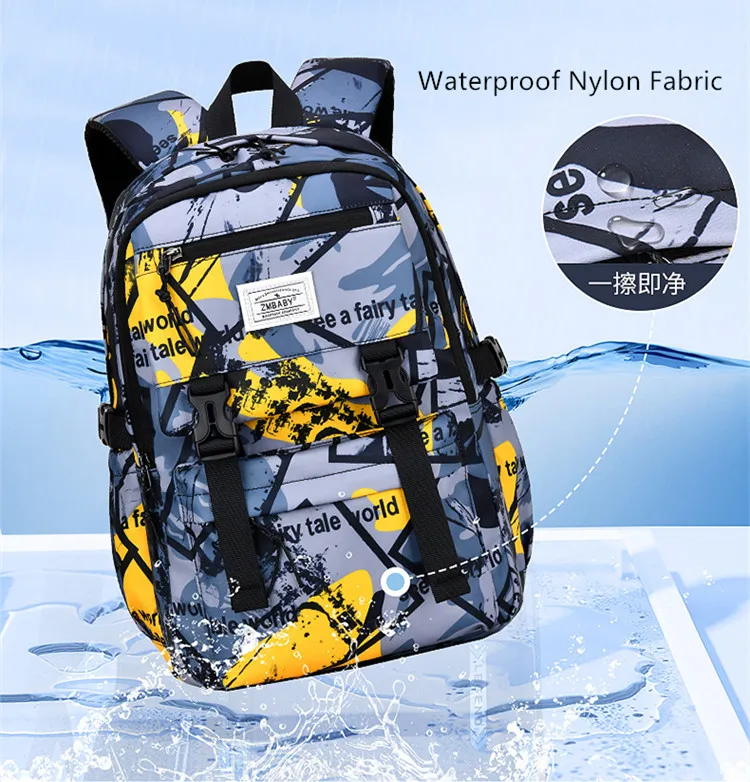 primary middle school bags for boys lightweight backpack large capacity bookbag waterproof backpack elementary student bagpack