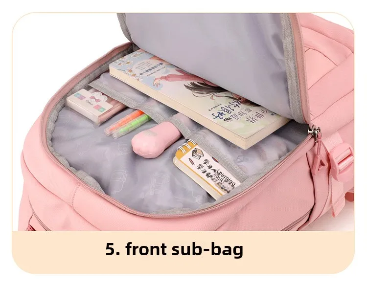 BAIJIAWEI Brand College and High School Student School Backpacks Nylon Orthopedic School Bags Reduces the Burden Girls Schoolbag