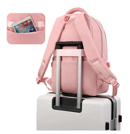 BAIJIAWEI Brand College and High School Student School Backpacks Nylon Orthopedic School Bags Reduces the Burden Girls Schoolbag