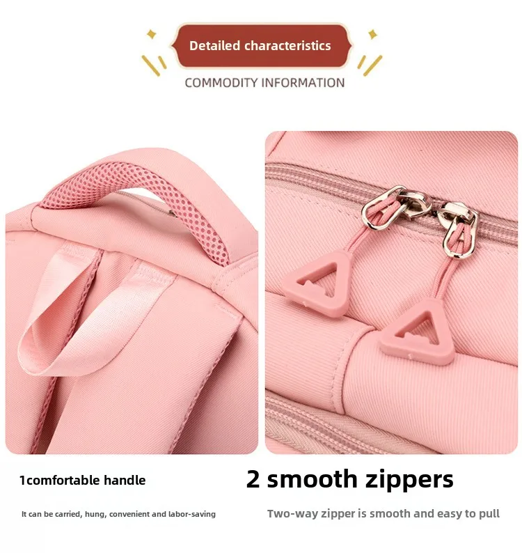 BAIJIAWEI Brand College and High School Student School Backpacks Nylon Orthopedic School Bags Reduces the Burden Girls Schoolbag