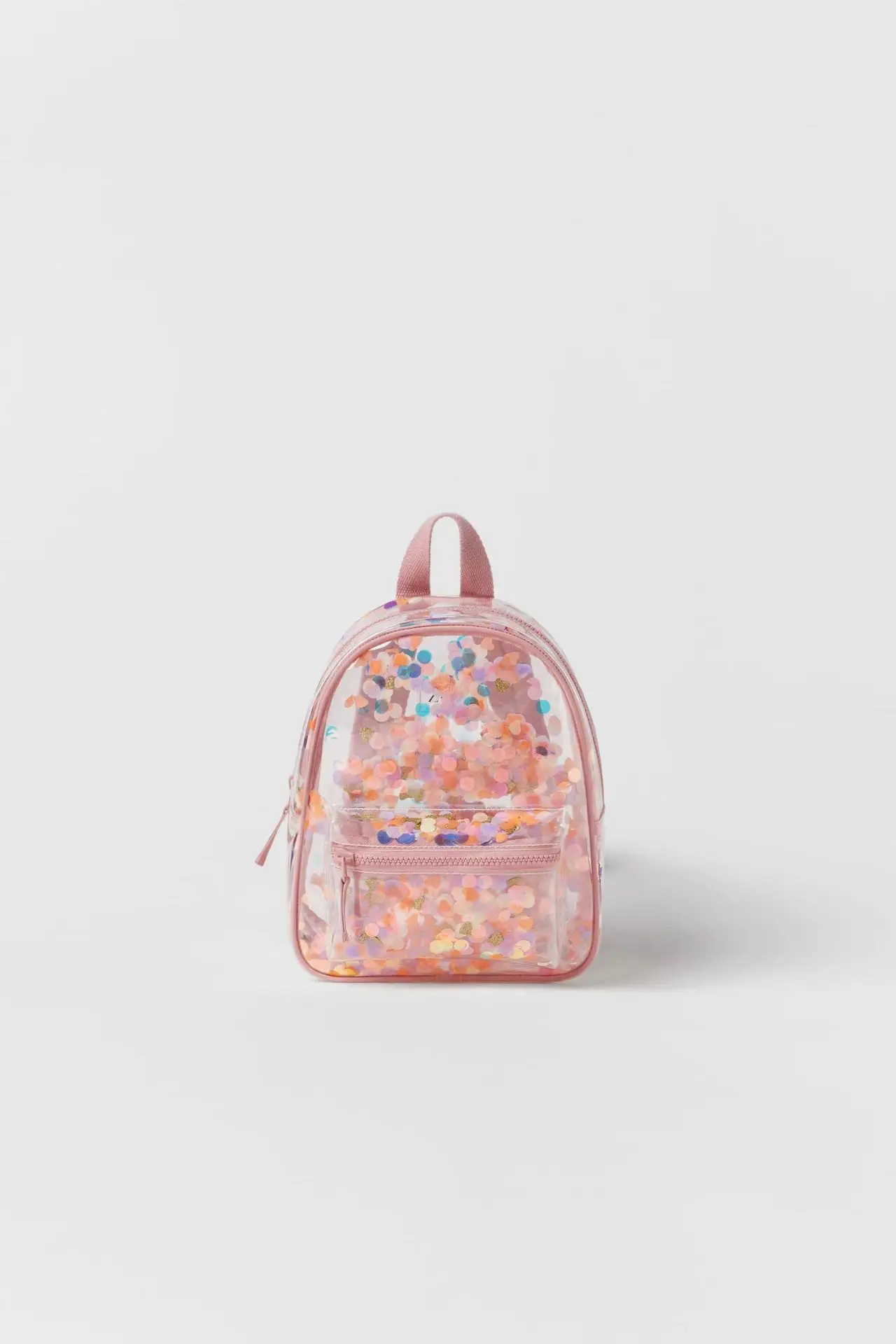 2026 New Confetti Transparent Backpack Ladies School Bag Color Confetti Ornament Backpack
