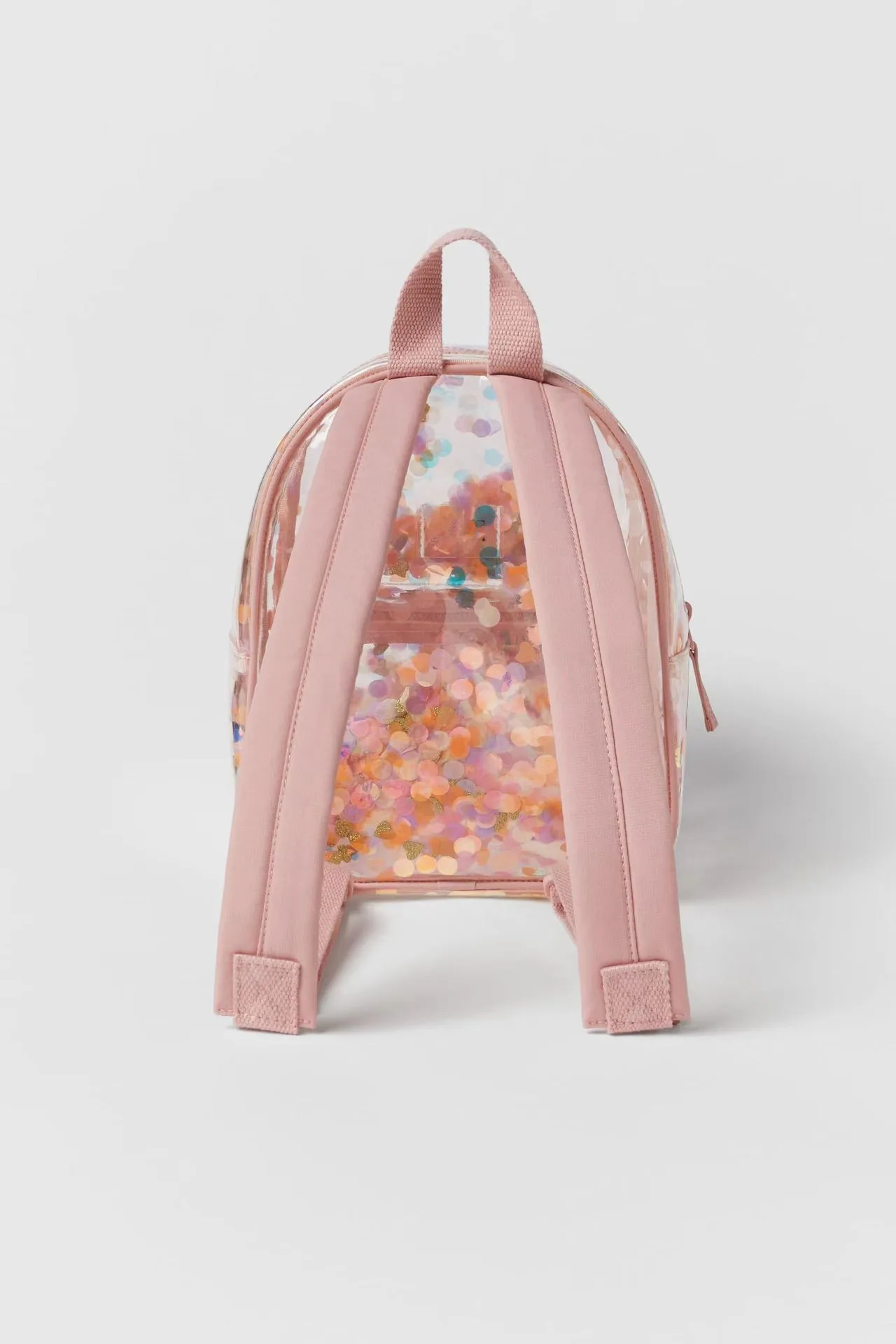 2026 New Confetti Transparent Backpack Ladies School Bag Color Confetti Ornament Backpack