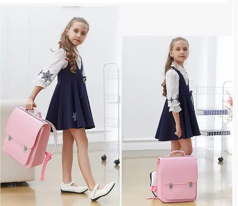 Randoseru backpack For Girls Japanese school bags for boys and girls Waterproof PU leather Japan School Bag Backpack for girls