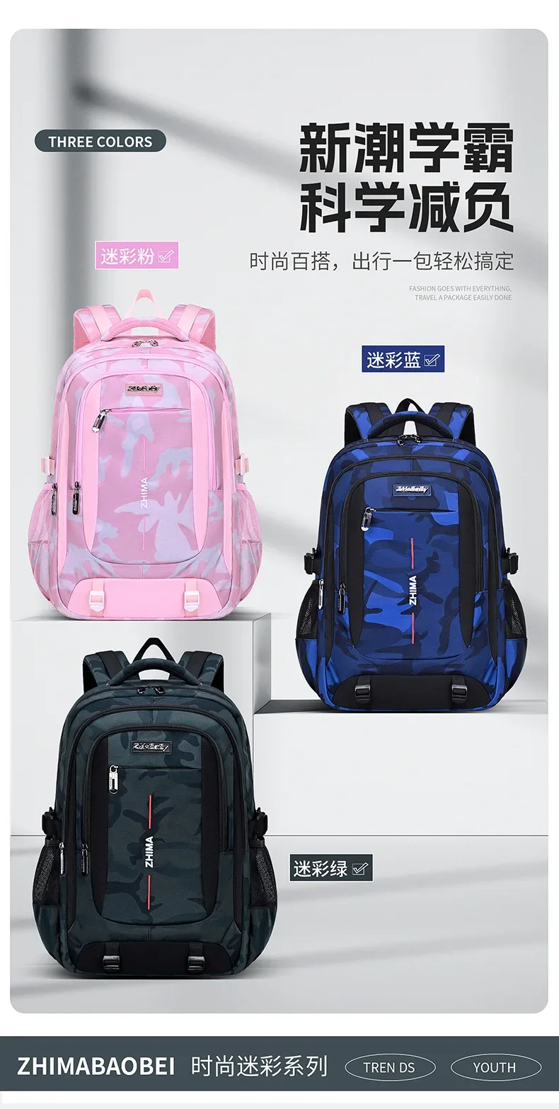 2025 Waterproof Children School Bags For Girls Boys Kids Backpack Orthopedic Backpack Schoolbag Primary School Backpack Mochila