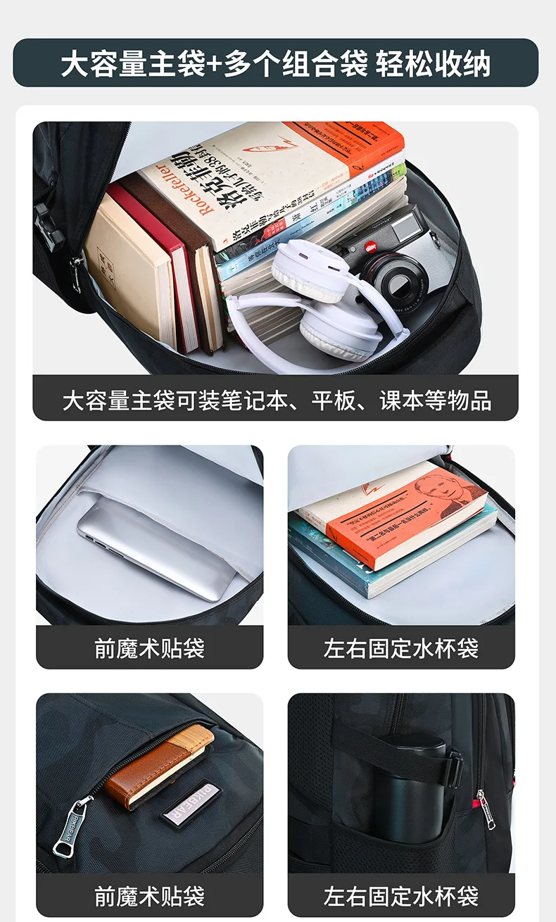 Teenage Boys School Bags High Middle School Students Backpack Back To School Laptop Backpack Travel Backpack Schoolbag Book Bag