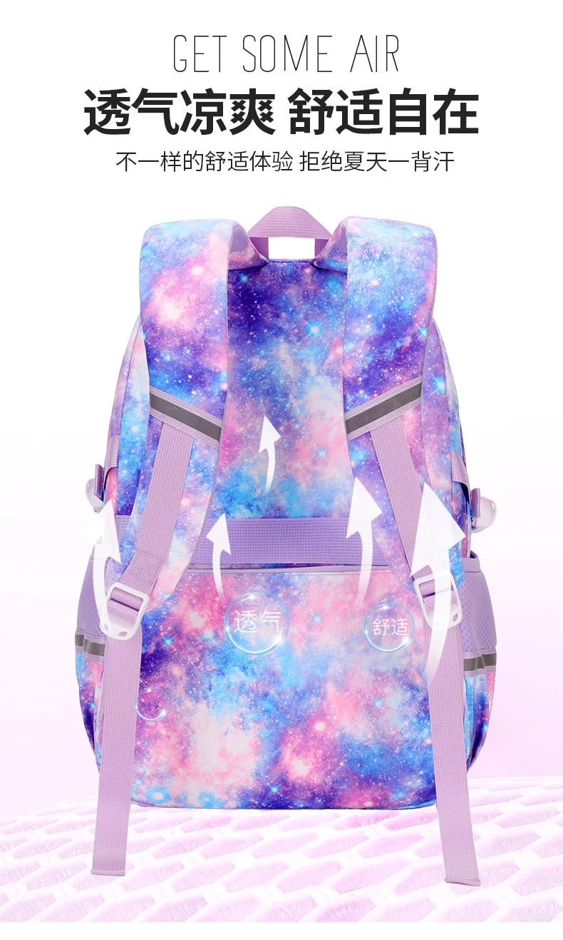 3 Pcs/Set Children School Bags Girls Teenage Book Bag Youth School Backpack Travel Junior High School Students Laptop Backpack