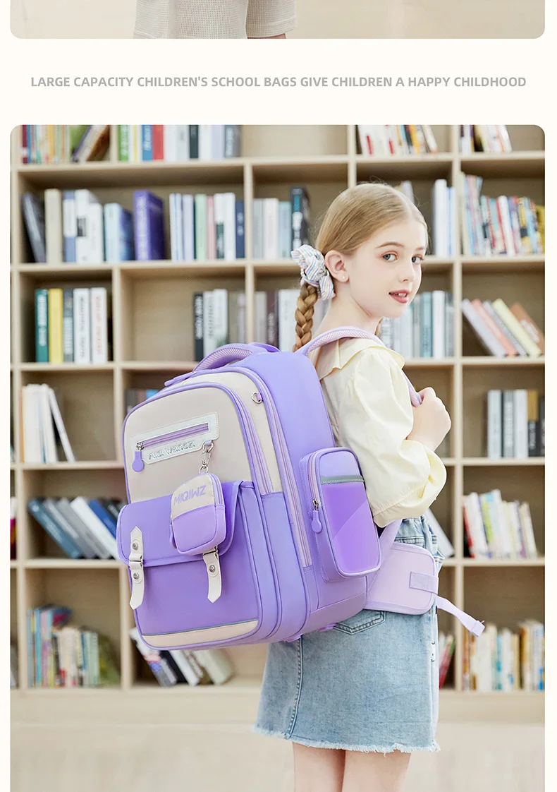 Children Orthopedics School Bags Kids Backpack Primary Schoolbag For Girls Boys Waterproof Backpacks BookBag Mochila