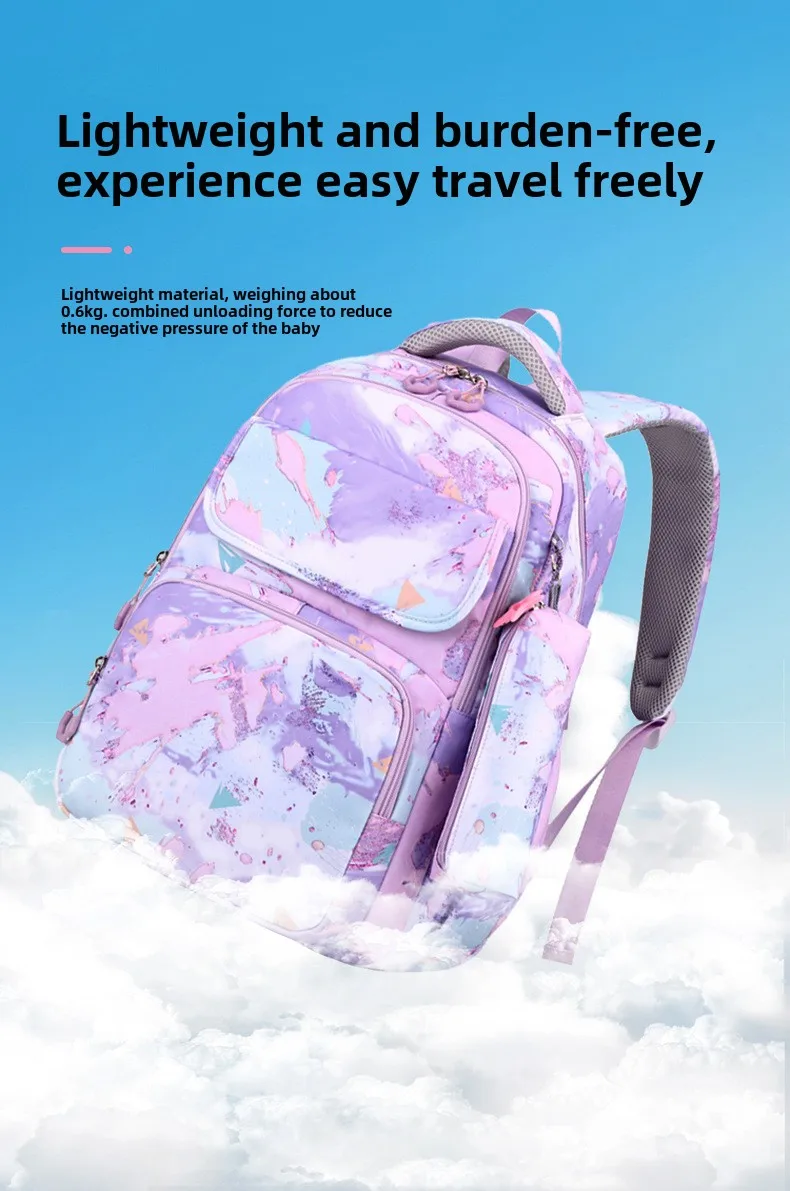 3pcs/set Kids School Backpack for Girls Boys Lunch bag pencil bag set Elementary Middle High School Bags Students Bookbag