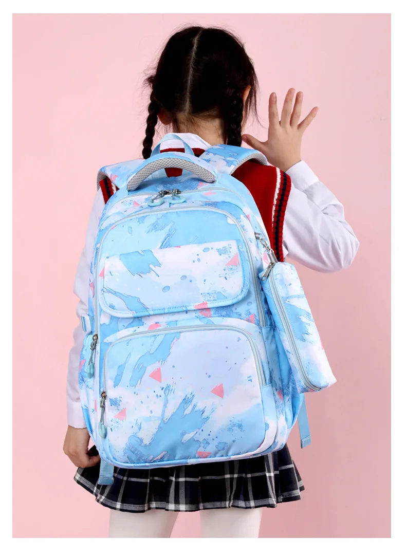 3pcs/set Kids School Backpack for Girls Boys Lunch bag pencil bag set Elementary Middle High School Bags Students Bookbag