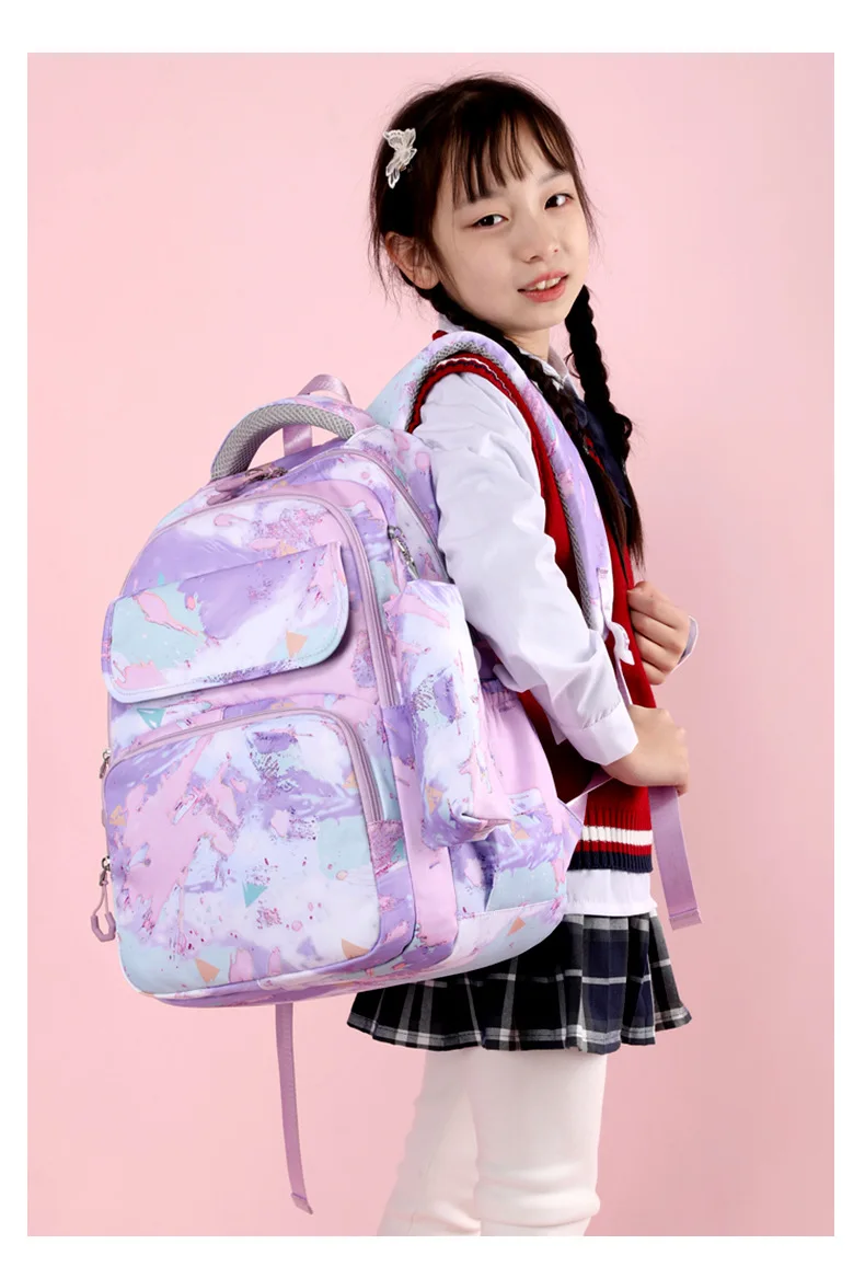 3pcs/set Kids School Backpack for Girls Boys Lunch bag pencil bag set Elementary Middle High School Bags Students Bookbag