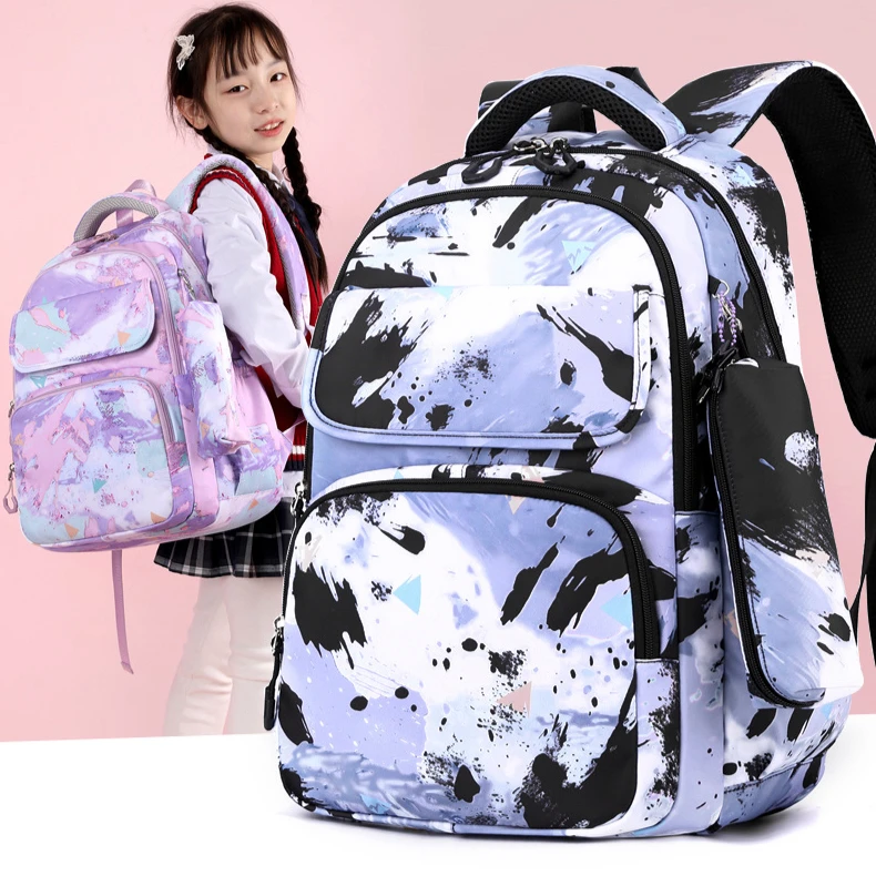 3pcs/set Kids School Backpack for Girls Boys Lunch bag pencil bag set Elementary Middle High School Bags Students Bookbag