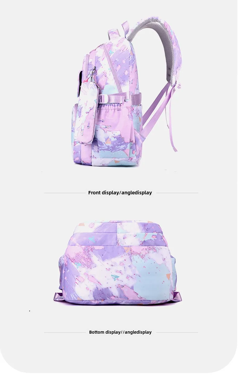 3pcs/set Kids School Backpack for Girls Boys Lunch bag pencil bag set Elementary Middle High School Bags Students Bookbag