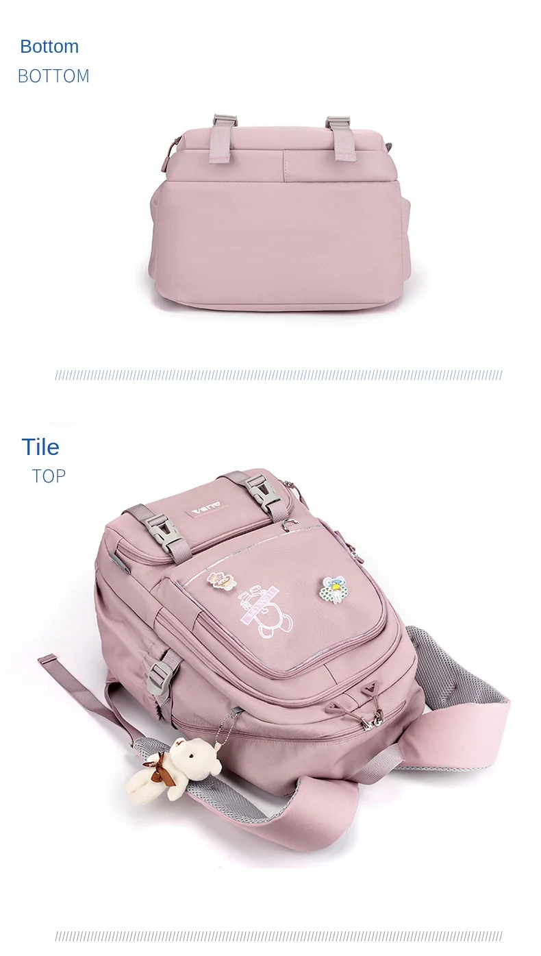 Children School Bags For Teenage Girls Large Schoolbag Kawaii Middle Student School Backpack Book Bag Laptop Travel Rucksack
