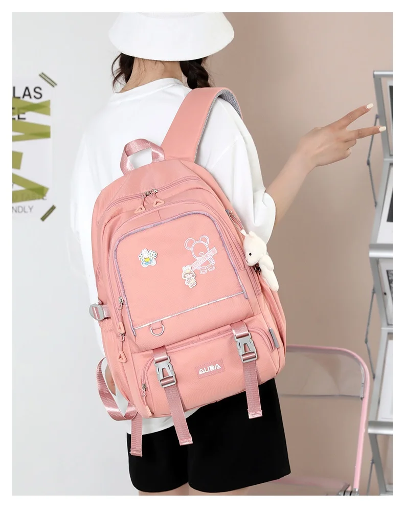 Children School Bags For Teenage Girls Large Schoolbag Kawaii Middle Student School Backpack Book Bag Laptop Travel Rucksack