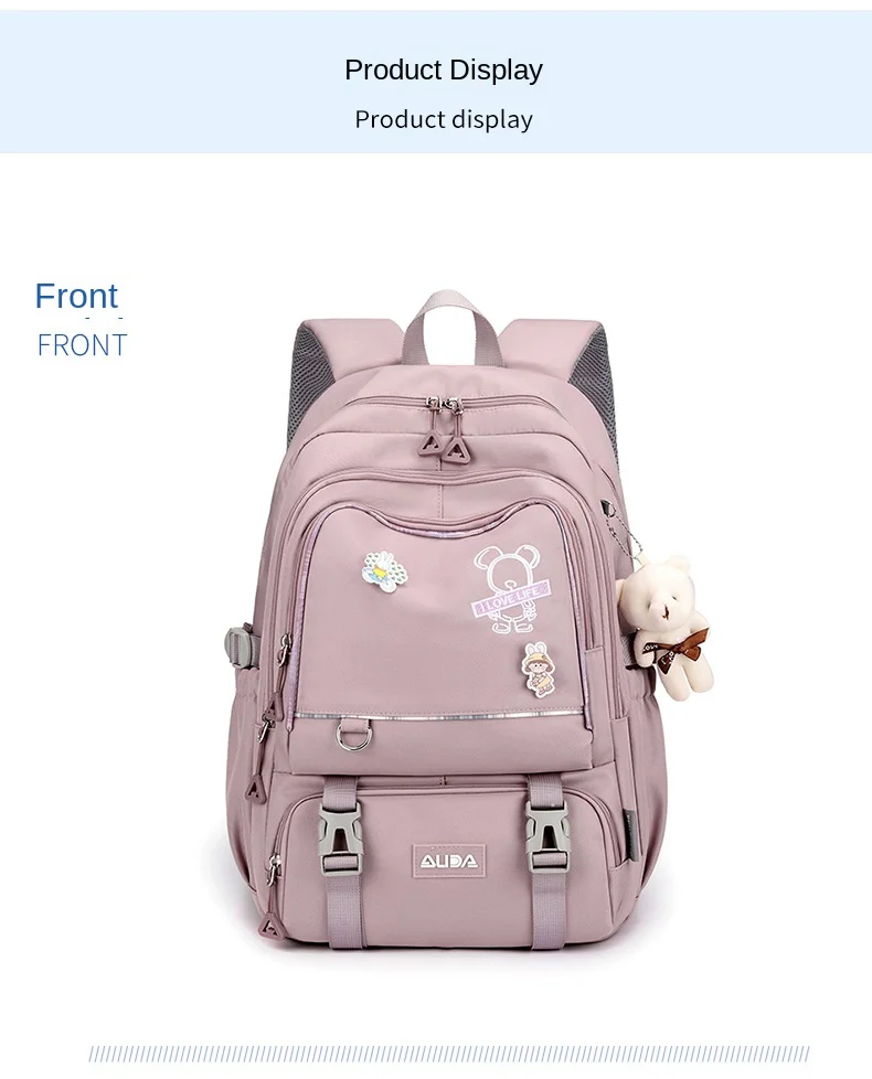 Children School Bags For Teenage Girls Large Schoolbag Kawaii Middle Student School Backpack Book Bag Laptop Travel Rucksack
