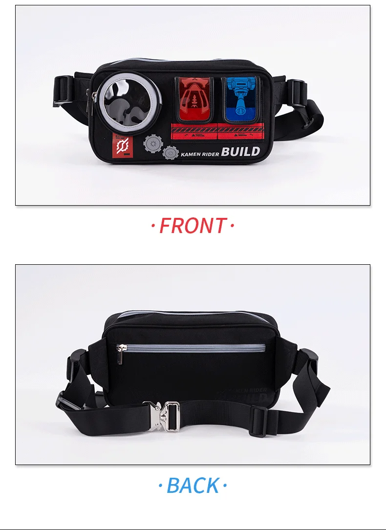 Moeyu Anime KAMEN RIDER Build Men Shoulder Bag Crossbody Chest Women's bag Pouch Breast Package Mini School Female Handbag