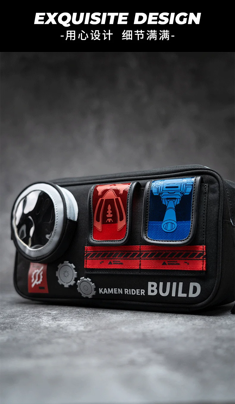 Moeyu Anime KAMEN RIDER Build Men Shoulder Bag Crossbody Chest Women's bag Pouch Breast Package Mini School Female Handbag