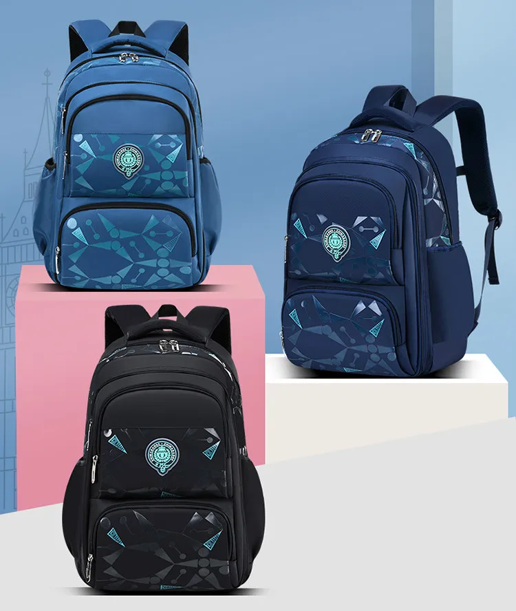 Kids backpack Primary children School Bags For Boys large orthopedic Backpack Waterproof Schoolbag big Book Bag mochila infantil