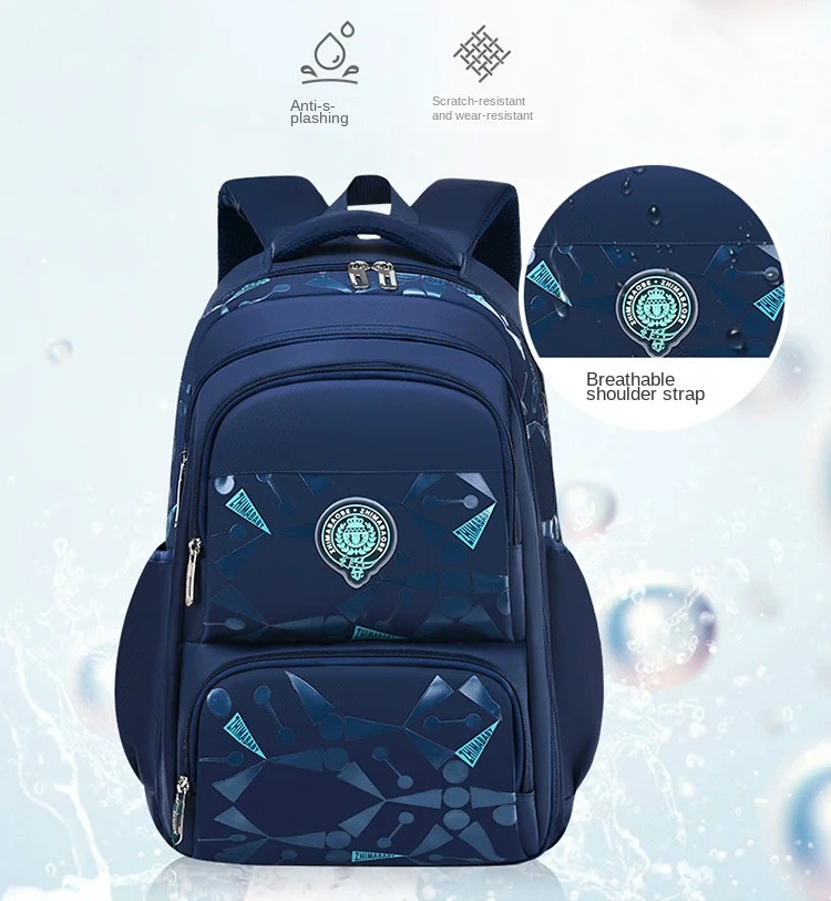 Kids backpack Primary children School Bags For Boys large orthopedic Backpack Waterproof Schoolbag big Book Bag mochila infantil