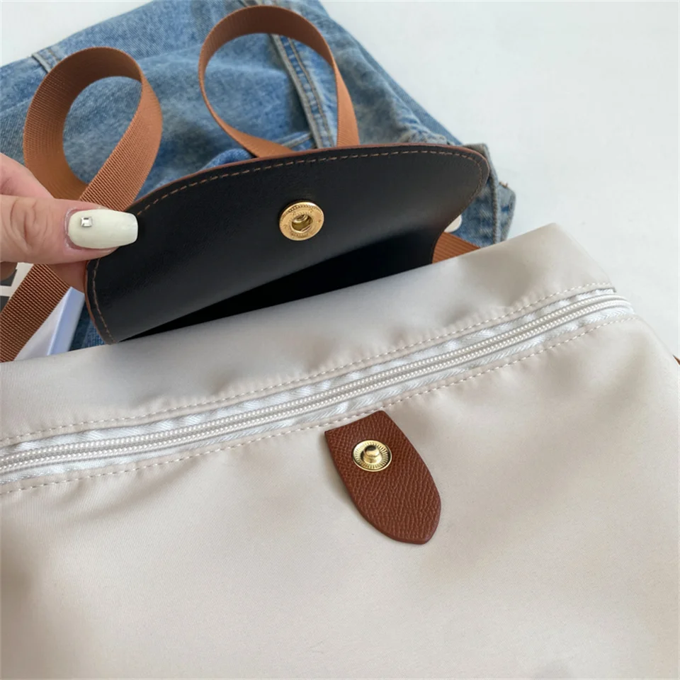 Ladies Fashion Trending Backpack Large Capacity Portable Travel College Student School Bag Female Casual Versatile Shopping Bag