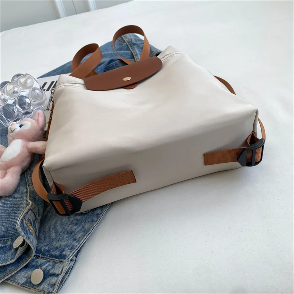 Ladies Fashion Trending Backpack Large Capacity Portable Travel College Student School Bag Female Casual Versatile Shopping Bag